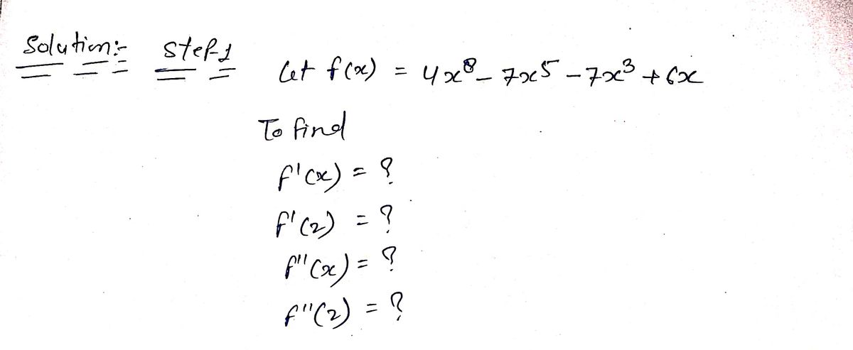 Calculus homework question answer, step 1, image 1